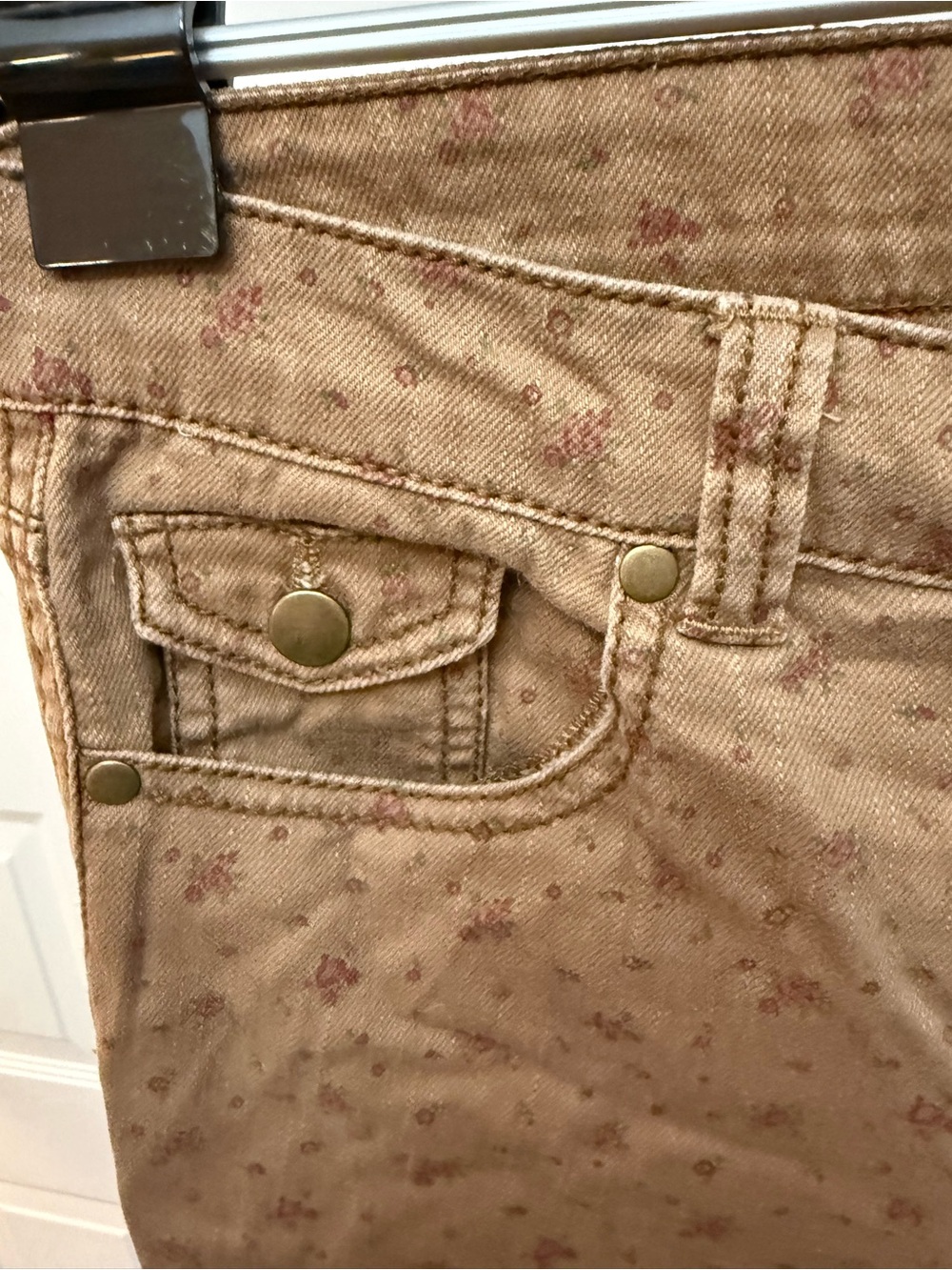 Forever 21 Brown Floral Skinny Denim Jeans - Picture 2 of 7